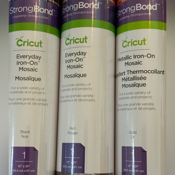 3 new & sealed rolls of cricut iron on mosaic transfer paper - Picture 2 of 6